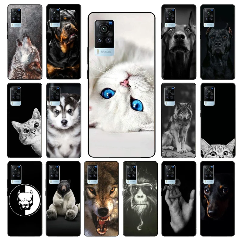 

Cat Wolf Dog Lion Tiger Bear Phone Case For VIVO V21E V21 V23 V23E V2109 Y53S Y33S Y55 Y76 Y31 Y21 Y72 Y01 Y21S Y11S