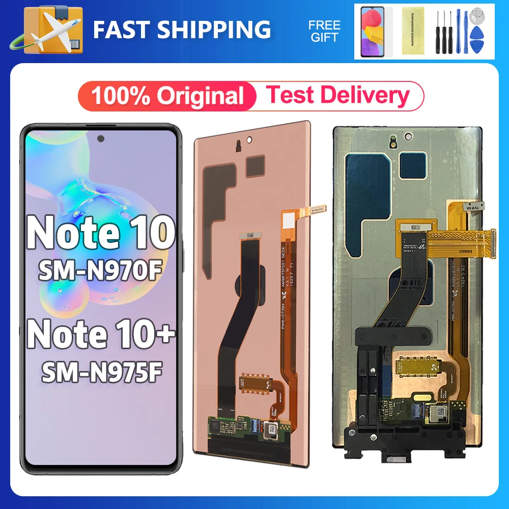 

Оригинальный ЖК-дисплей для Samsung Galaxy Note 10 N970F N9700 дисплей сенсорный экран дигитайзер Запчасти для Samsung Note 10 Plus Note10 + N975