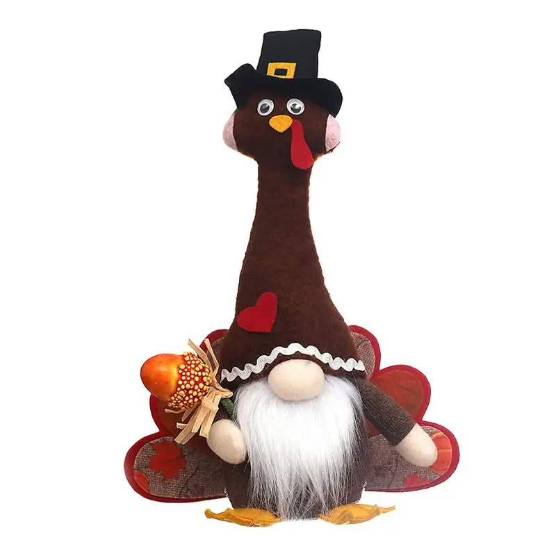 

Thanksgiving Faceless Dwarf Doll Turkey Designed Fall Gnomes Decorations For Home Fall Gnomes Festival Party Home Decor With