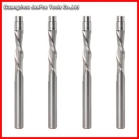 6mm shank solid carbide bearing guided two flute flush trim router bits spiral down cut end mills for wood