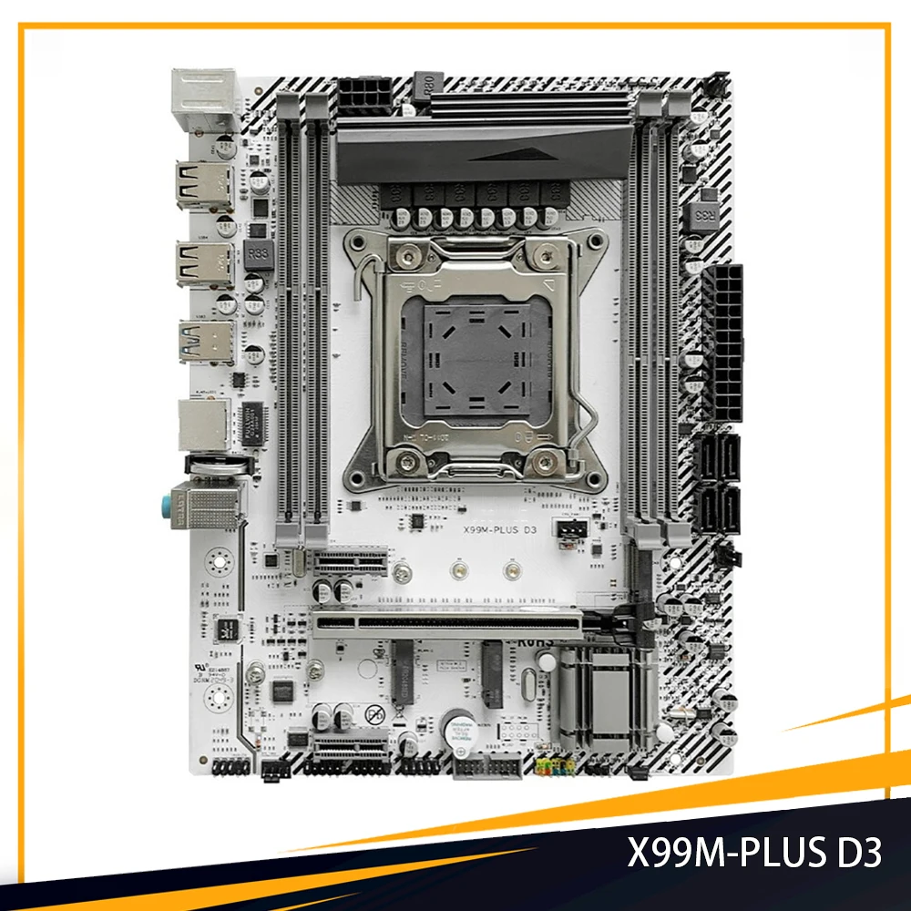 Placa base de escritorio X99 X99M-PLUS D3 para JINGYUE LGA 2011-V3 DDR3 128GB PCI-E 3,0 Micro ATX, calidad Original