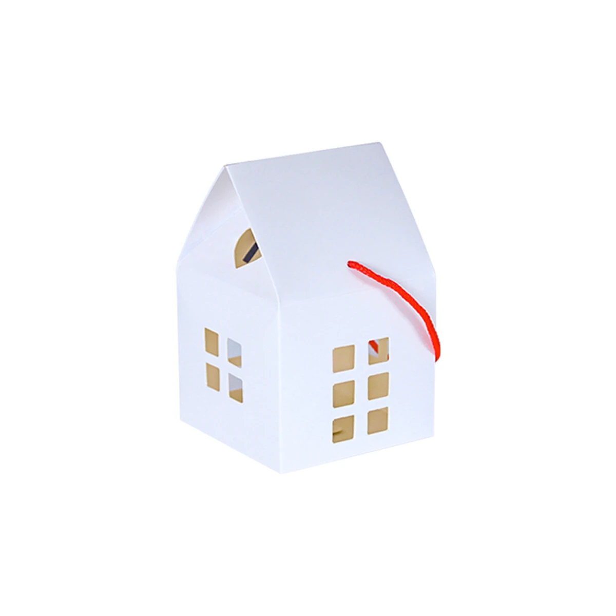 

Набор картонных коробок для подарков "Рождественский дом", 5 шт.