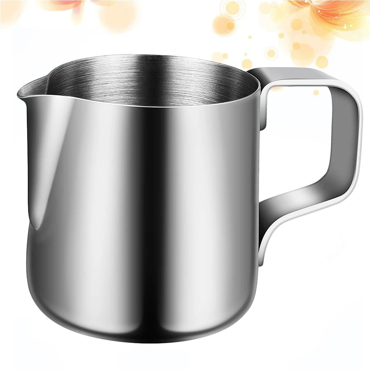 

Pitcher Cup Frother Jug Steaming Frothing Metal Accessories Machine Espresso Stainless Steellatte Cappuccino Creamer