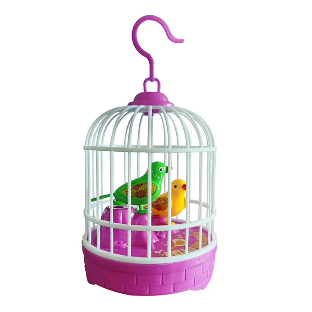 

Birdsingingcage Musical Realistic Led Chirping Funny Educational Electronic Fake Whistling Decoration Birdcage Talking