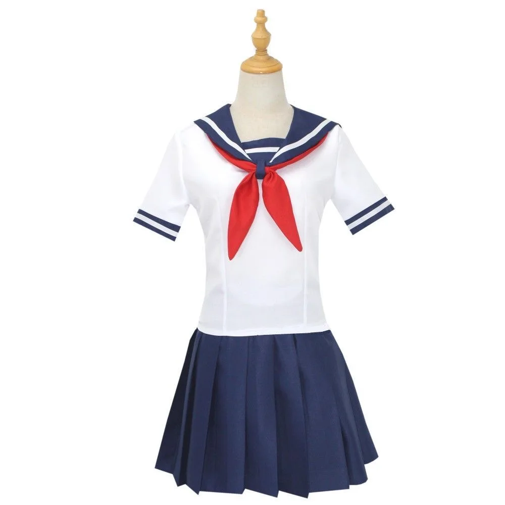Фото Ayano Aishi Косплей Ayano Aishi Jk Костюм Синтетический парик Аниме Ролевые костюмы Костюмы №2