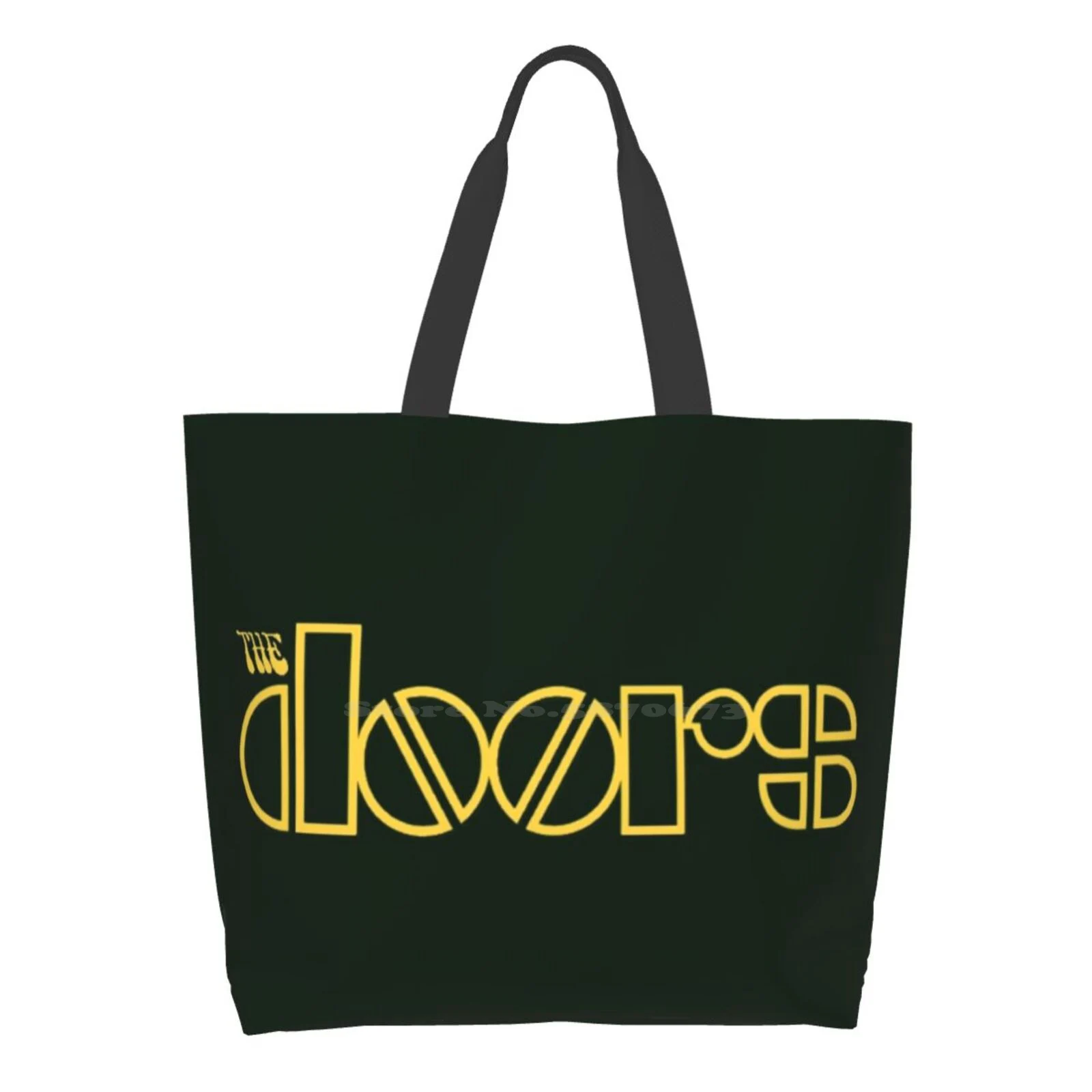 

Large Size Reusable Foldable Shopping Bag Doors Jim Morrison Ray Manzarek Robby Krieger John Densmore Jim Manzarek Rick