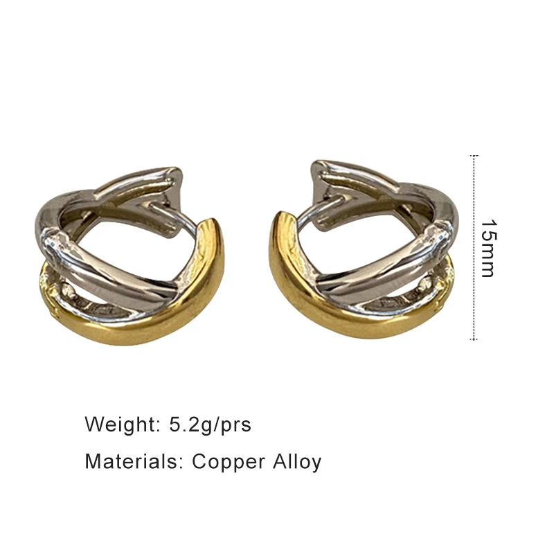 Металлические серьги-кольца