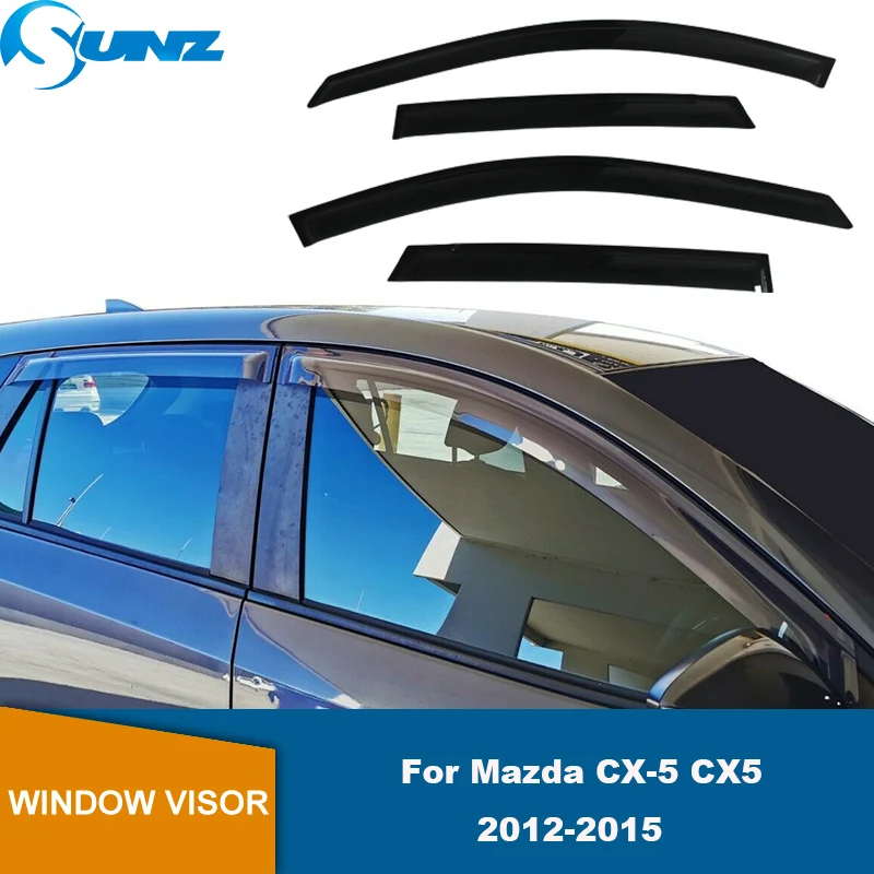 

Side Window Deflectors For Mazda CX-5 CX5 2012 2013 2014 2015 2016 Car Side Window Visor Guard Vent Awnings Shelters Rain Guard