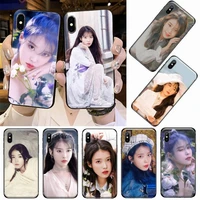 iu korean singer phone case for iphone 12 11 13 7 8 6 s plus x xs xr pro max mini