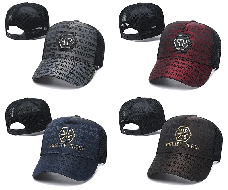 

2023 New Fashion Outdoor Q-qp Grid Baseball Cap Spring Summer Adjustable P-Philipp Hat For Pleins Men Women Cap Hat