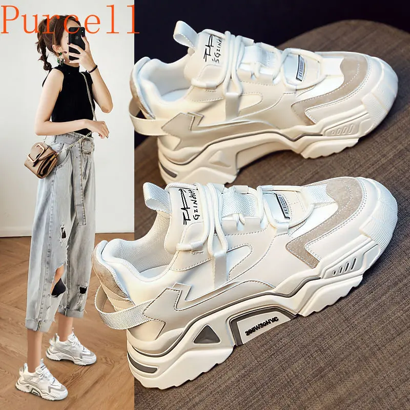 Women's heightened casual shoes sneakers 2023 new spring and autumn ladies running shoes