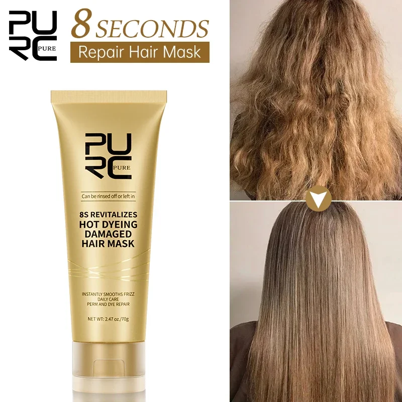 

Keratin 5 Seconds Magical Hair Mask Deep Repair Damage Frizz Hair Scalp Treatment Soft Shiny Lasting Smooth Straighten Hair Care