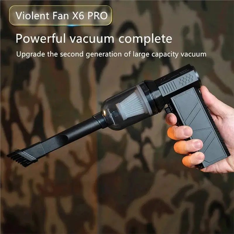 Фото Мощный бесщеточный вентилятор A03F-X6 Pro Violent Fan 140000 об/мин, 8000 мАч, для дома и улицы, портативный, как снегоуборщик, для электроинструментов №2