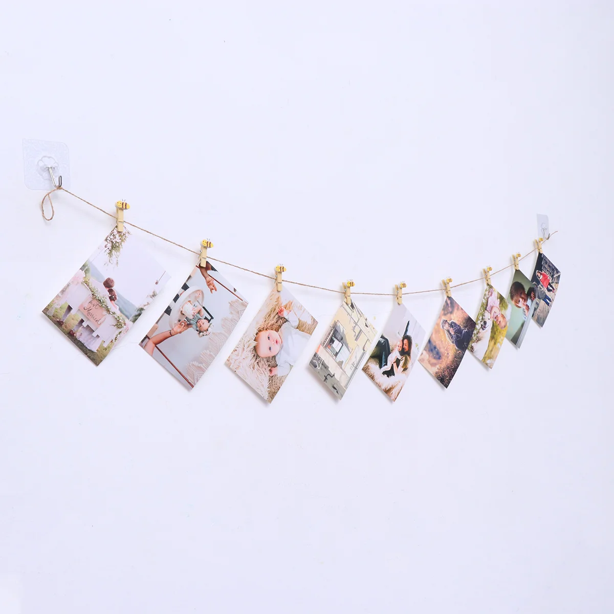 

Photo Clips Wooden Peg Clip Clothespins Mini Wall Small Clothesdiy Paper Craft Display Woodhangersealing Animal Memolaundry