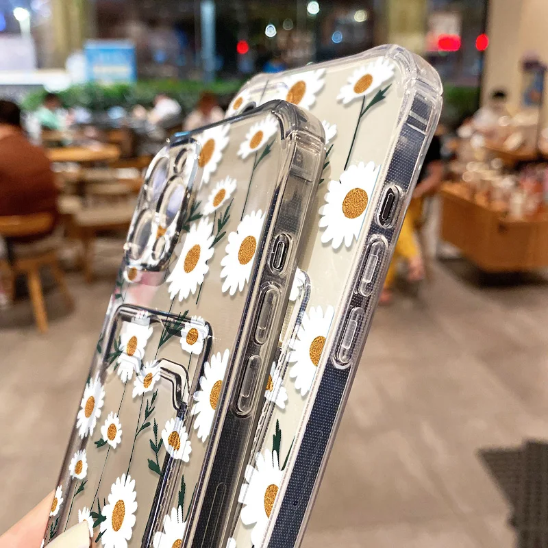 Фото Чехол-кошелек с цветочным узором для iPhone 17 Pro Max, Air 16e, 15, 13, 14, 11, 12, 16 Pro, 7, 8 Plus, SE, XR, XS с отделениями для карт №5