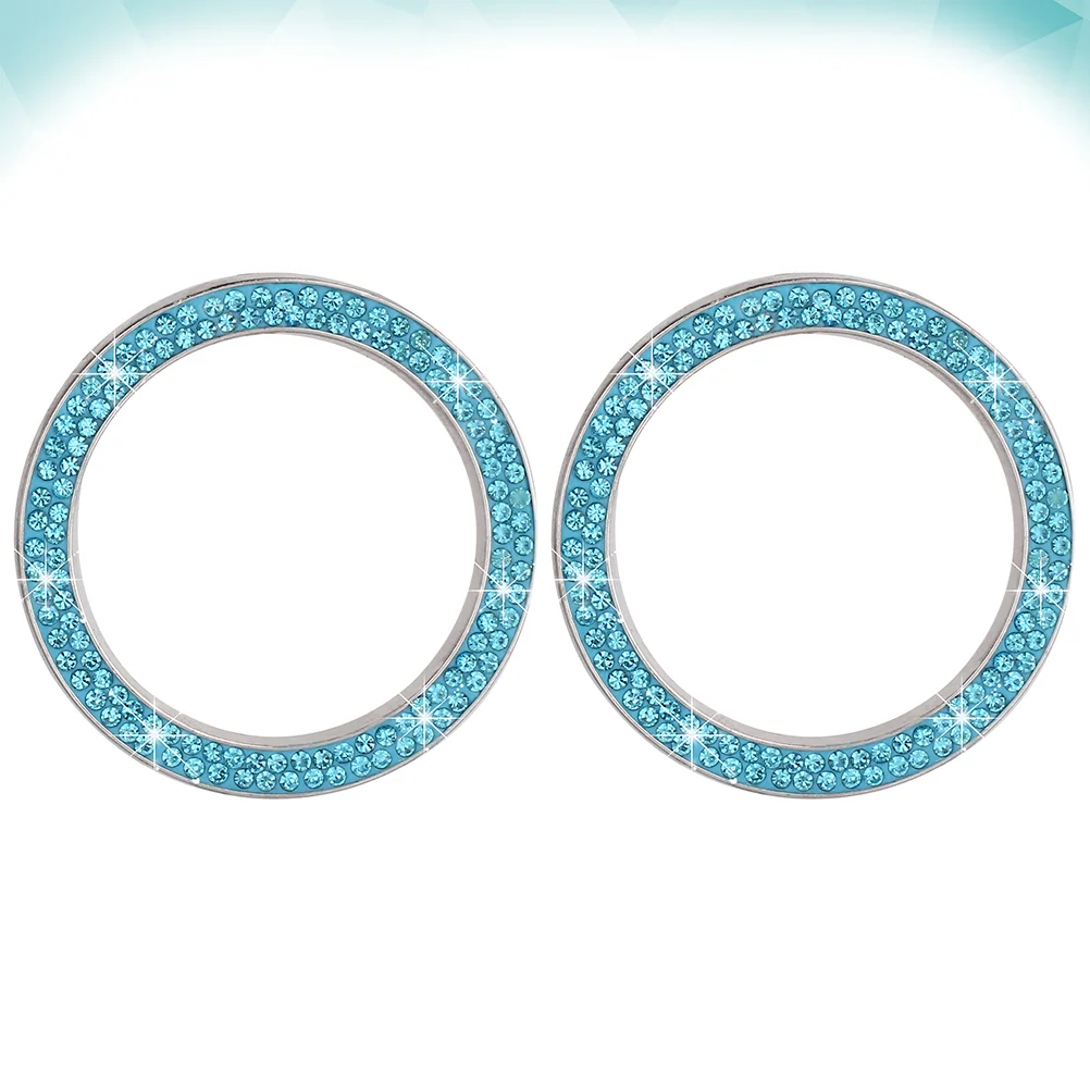 

2Pcs Car Engine Ring Engine Start Ring Car Engine Bling Car Interior Ring Car Start Button Cover