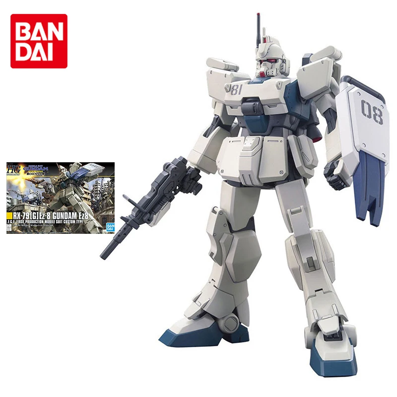 Набор моделей Bandai Gundam HGUC 08TH MS, модель RX-79[G], оригинальная модель робота Gundam Ez8, экшн-игрушка, фигурки для детей