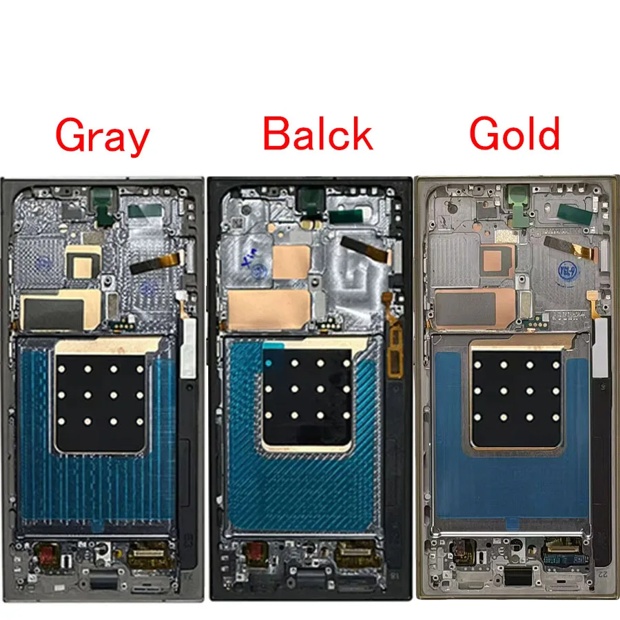 Фото AMOLED-дисплей 6,8 дюйма, 120 Гц для Samsung Galaxy S24 Ultra, сенсорный ЖК-экран с рамкой, замена дисплея, поддержка S Pen, SM-S928 №2