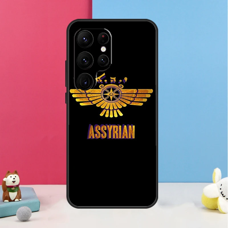 Фото Чехол с флагом Ассирии для Samsung Galaxy S25 S26 Ultra S20 S21 S22 S23 S24 S10 Plus S25 FE, задняя крышка-накладка №5