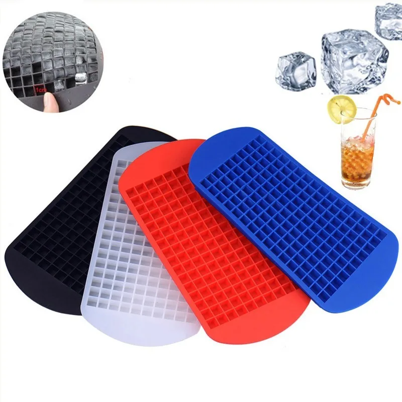 

Ice Cube Maker Silicone 160 Grids 1x1cm Fruit Ice Cube Tray DIY Creative Small Ice Mould Square Shape Kitchen Accessories