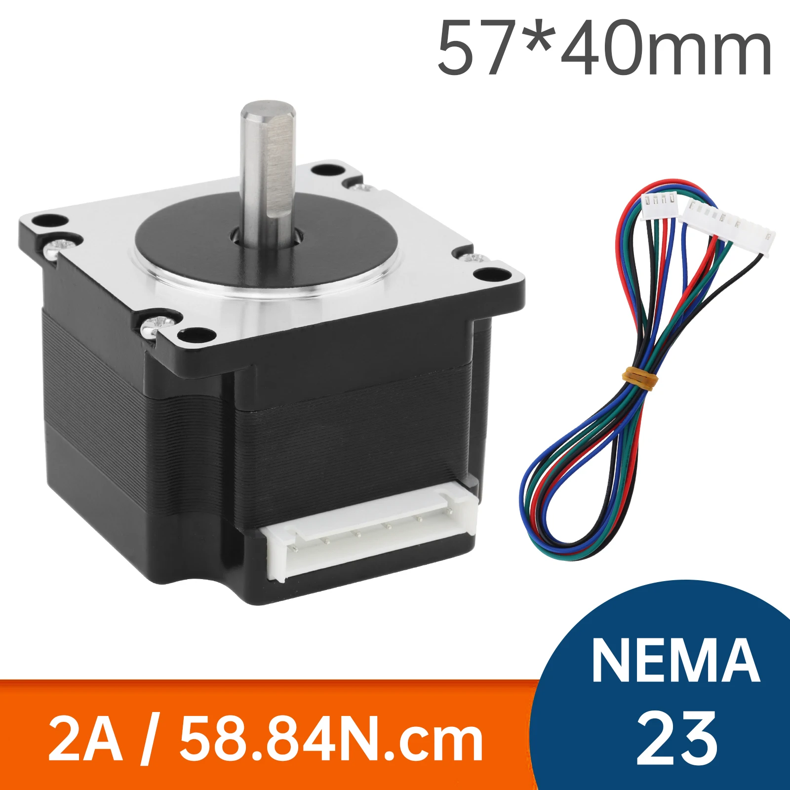 Шаговый двигатель Nema 23 Биполярный 40 мм