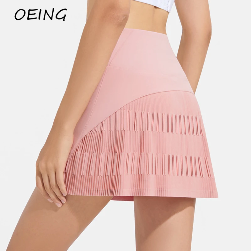 

2022, женские юбки для тенниса, летняя спортивная одежда с внутренними карманами, сетчатая Лоскутная плиссированная юбка для гольфа