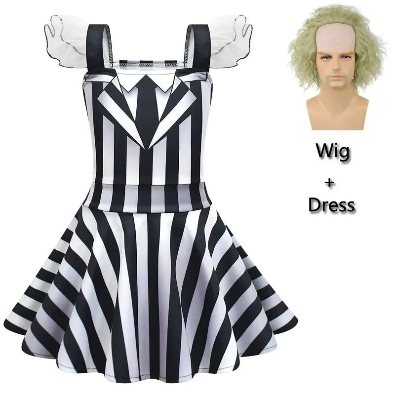 Платье BBeetlejuice2 для девочек детский карнавальный костюм подземного мира на