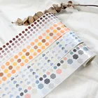 Базовая Васи-лента 40 мм по 3 м, наклейки в горошек для скрапбукинга сделай сам, студенческий подарок, Рождественское украшение, принадлежности для офиса и Канцтовары