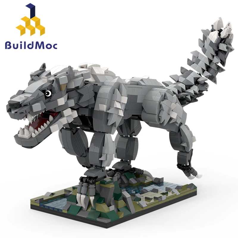 

MOC Ideas Animal Norses Mythologys Series Devourer of the Sun Fenrir Gryphon Griffin Building Blocks Children Birthday Toy Gift