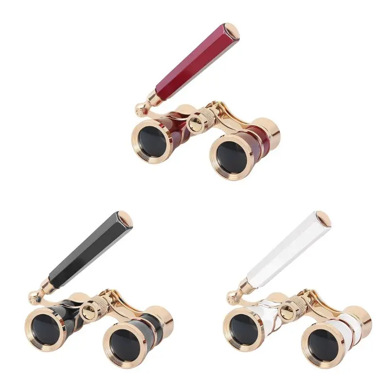 

Vintage Glasses Mini Theater Binoculars Compact Lightweight Binocular Gift R7UA