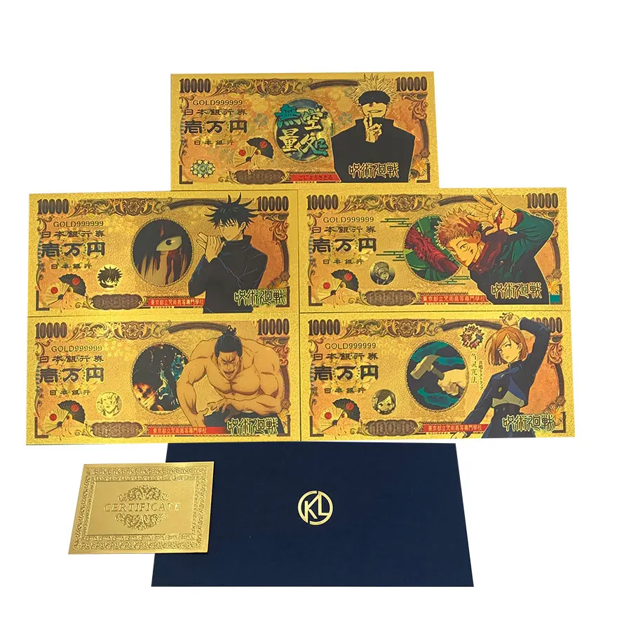 10 шт. японские мультипликационные монеты из аниме ююютсу кайсен Юджи итадори и