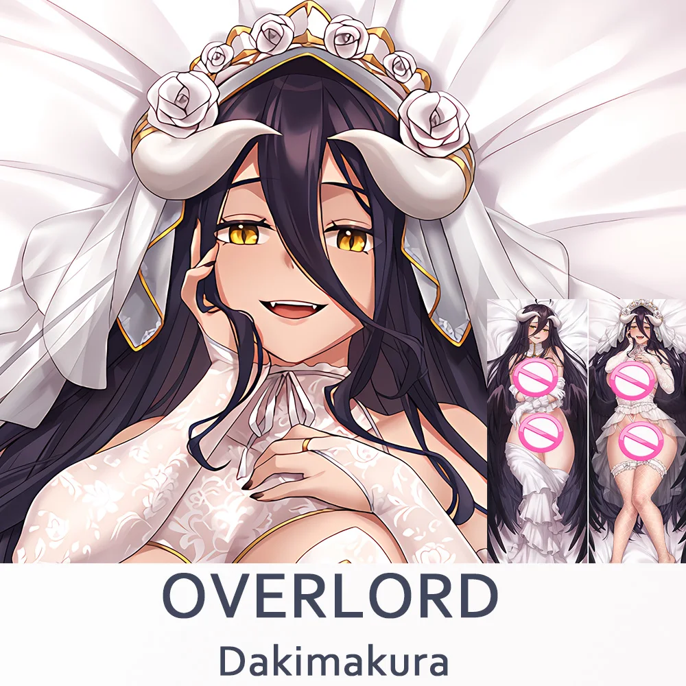 

Overlord Albedo Pillow Case Decoration Pillow Cover Hugging Body Japanese Anime DIY Custom Dakimakura Pillowcase