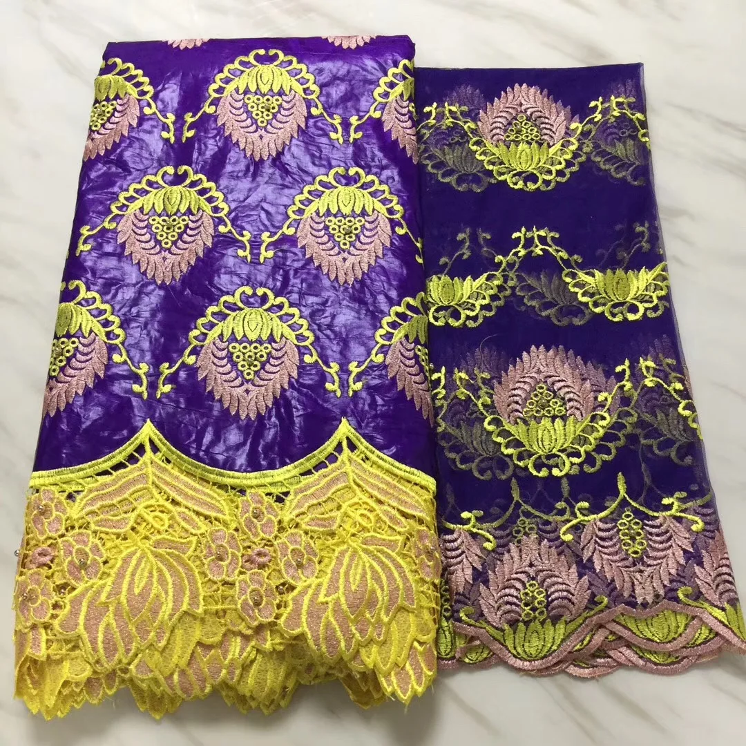 

French Lace Fabric Embroidered Stones Nigerian Women French Lace Fabric High Quality African Lace Fabric With Stone