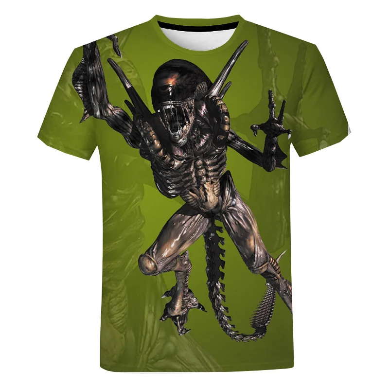 

Alien Horror Movie 3D Print T-Shirts Streetwear Men Women Fashion Oversized T Shirt Kids Boy Girl Tees Men's Clothing Cosplay