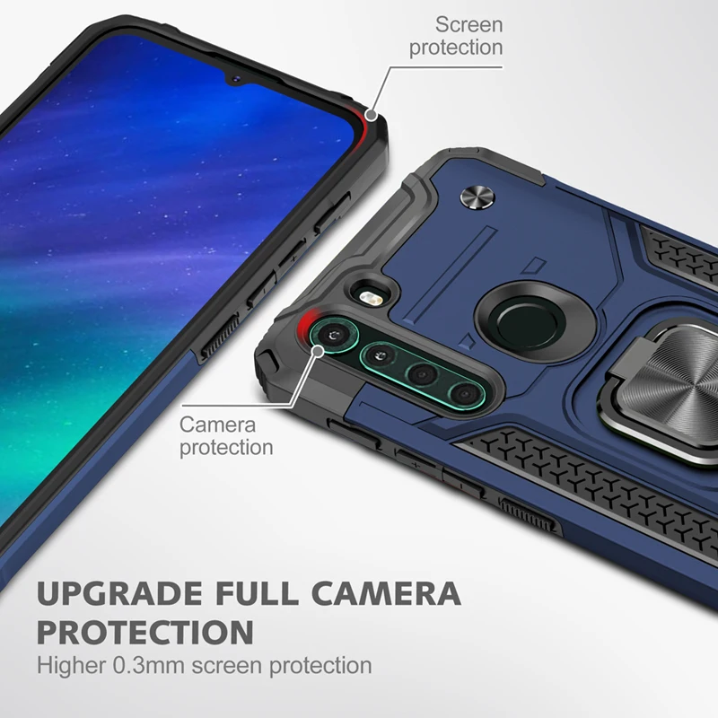 shockproof bracket phone case for motorola g power play stylus 5g ring protective cover for moto g8 g9 g7 power plus one 5g ace free global shipping