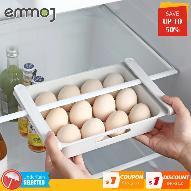 

EMMOJ New Kitchen Storage Refrigerator Egg Storage Box Fridge Organizer Refrigerator Container Box Fruit Organizer Storage