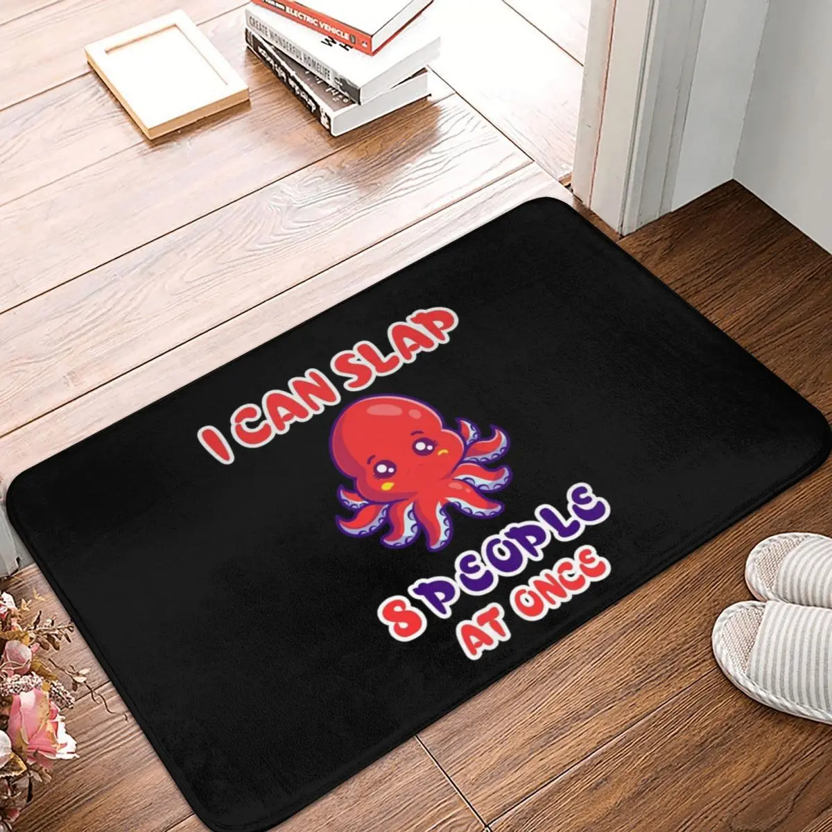 

I Can Slap 8 People Octopus Bath Door Mat Rug Carpet Decor Entrance Living Room Home Kitchen Bathroom Balcony Bathmat Doormat