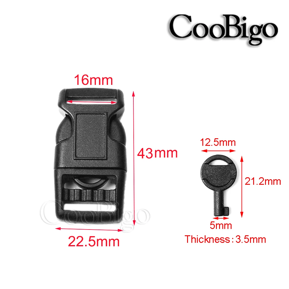 5 шт. универсальная Пряжка для рюкзака 5/8 дюйма