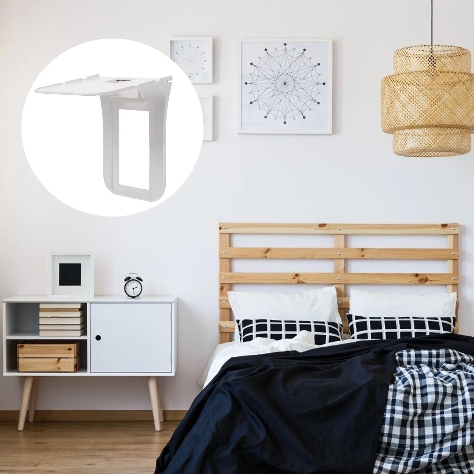

1pc Wall Outlet Shelf Wall Socket Rack Socket Wall Shelf for Bedroom Living Room