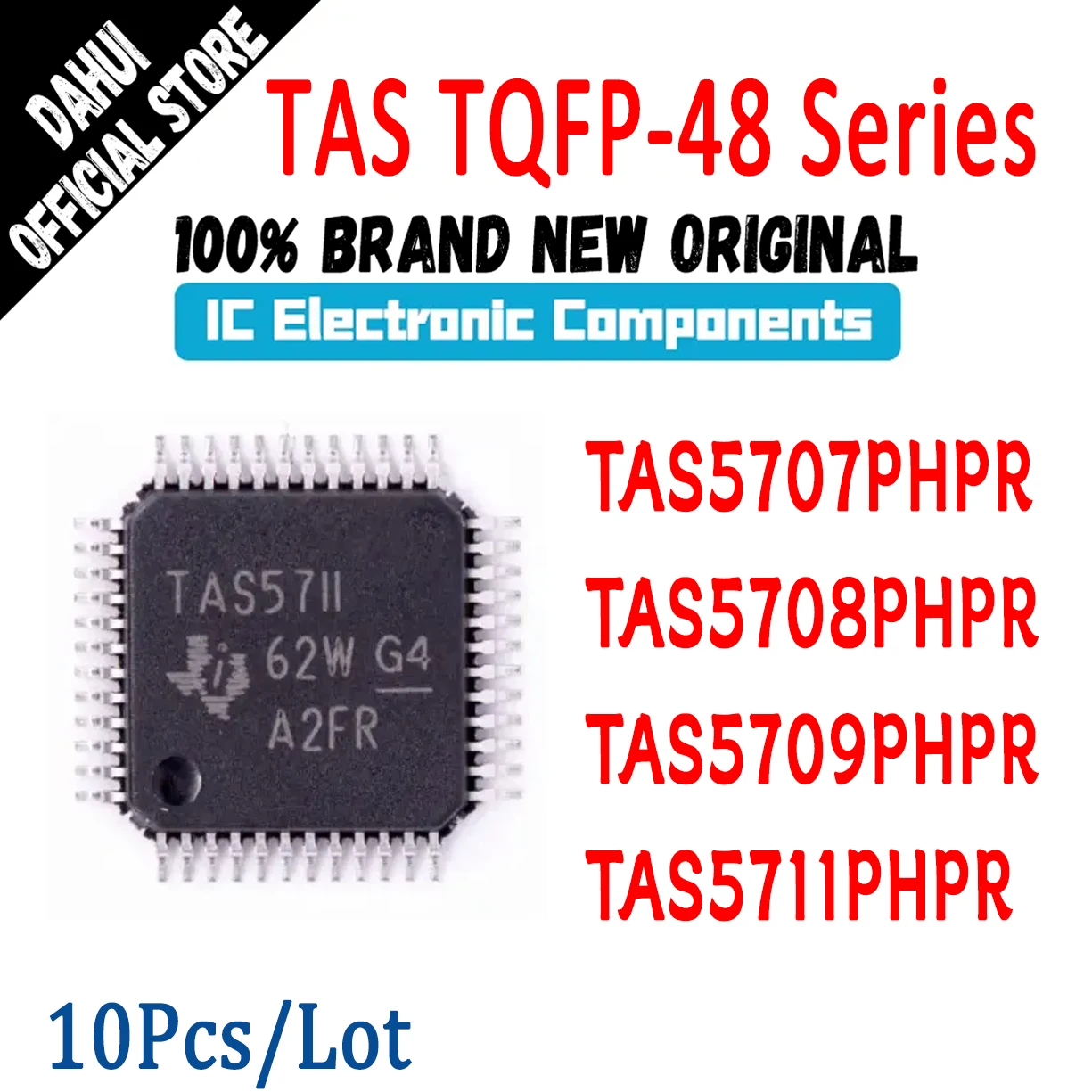 

10Pcs/Lot TAS5707PHPR TAS5708PHPR TAS5709PHPR TAS5711PHPR TAS5707 TAS5708 TAS5709 TAS5711 TAS IC Chip HTQFP-48 In Stock 100% New