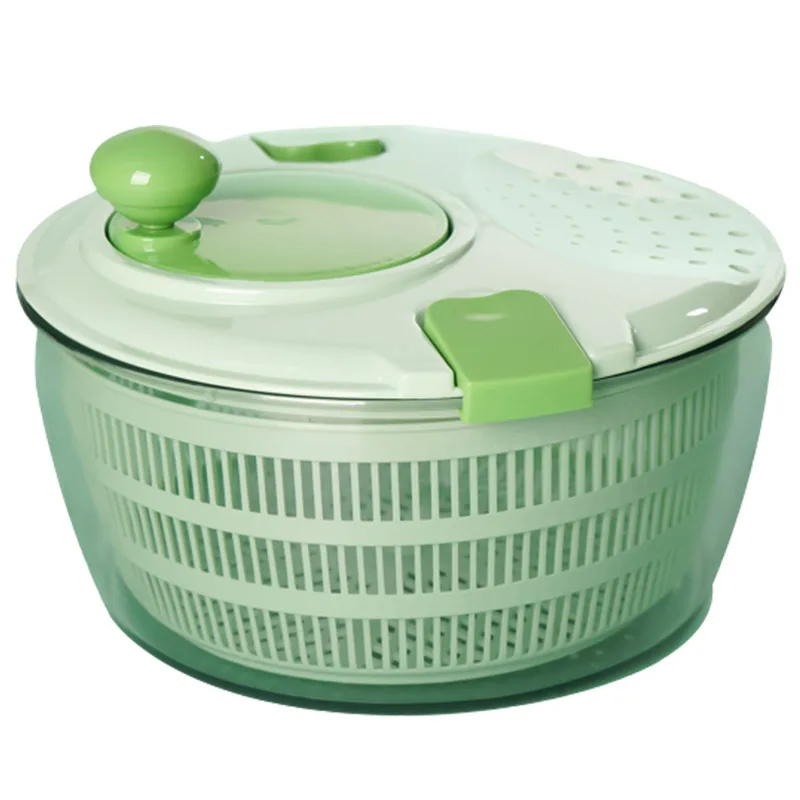 

SALAD DEHYDRATOR VEGETABLES SPINNER DRYER MANUAL SWING DEWATERING TOOL BIG CAPACITY WATER DRAINER BASKET KITCHEN TOOL
