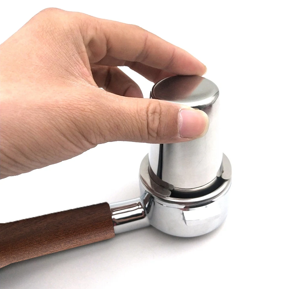 Чаша для порошка кофе Ek43 WPM Huijia Niche Приемник Ручка кофемашины Чашка Серебро