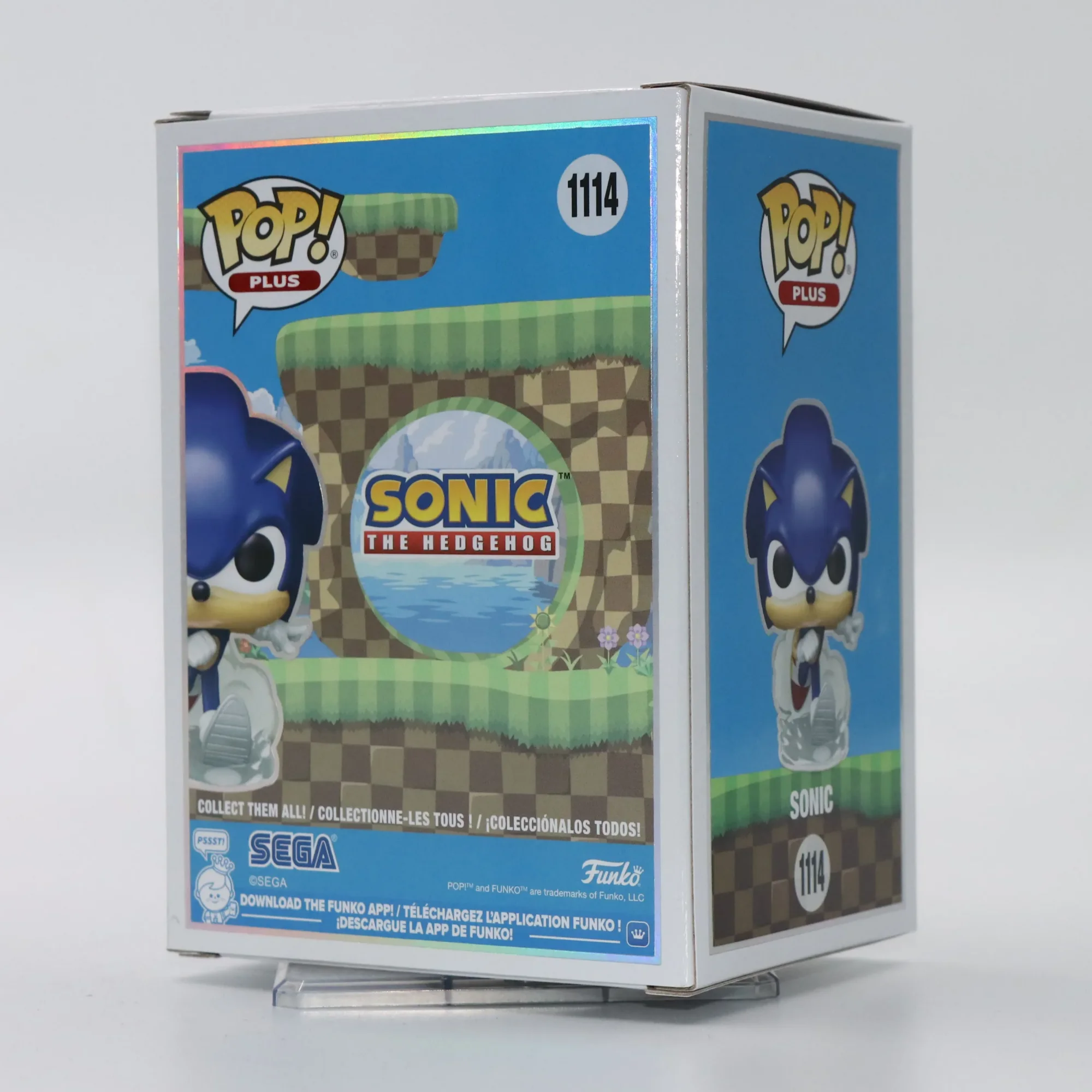 Фото Фигурка Sonic (перламутровая) из аниме Sonic The Hedgehog от Funko POP # Официальные аутентичные фигурки ограниченной серии 1114: подарок для фанатов №3