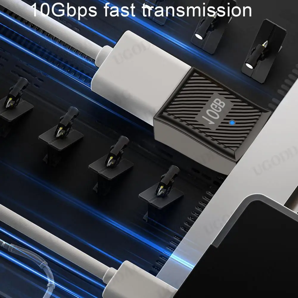 Адаптер USB Type-C 120 Вт для быстрой зарядки из цинкового сплава 10 Гбит/с