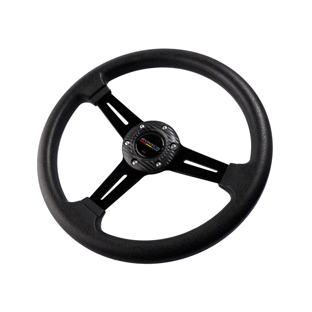 Игровой спортивный 13-дюймовый руль из алюминия + искусственной кожи имитация