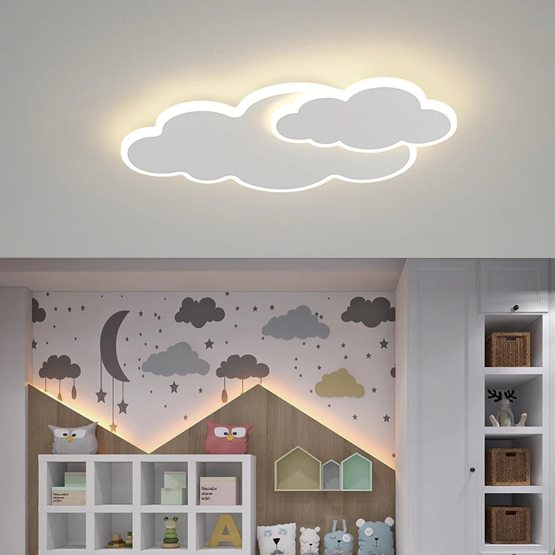 

Modern LED Cloud Ceiling Lights iron Lampshade luminaire Ceiling Lamp children Baby kids bedroom study kitchen balcony fixtures