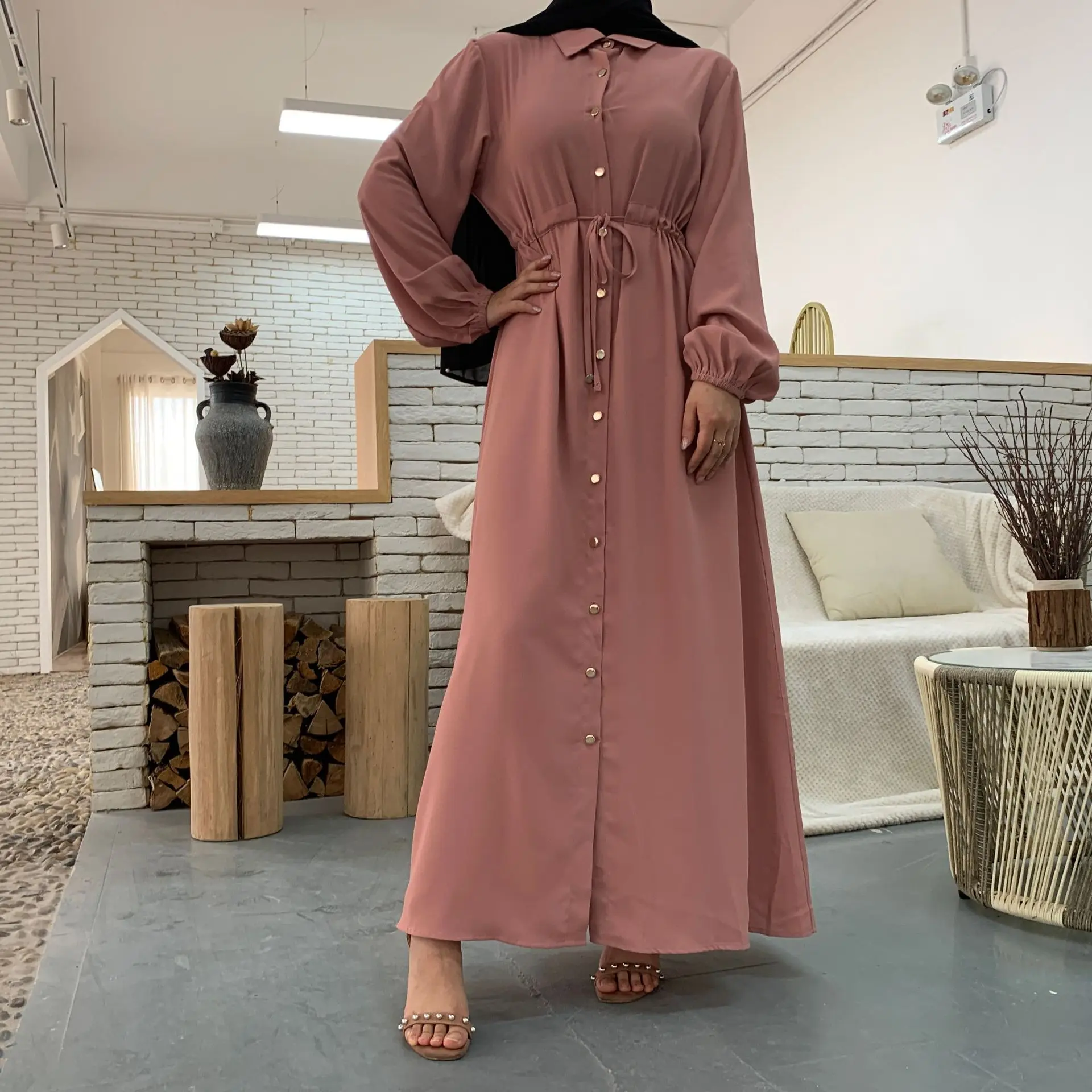 Арабский Кафтан Абая Дубай Турция мусульманский модный хиджаб платье ислам одежда Кафтан платья для женщин халат женская мусульманская Мо...