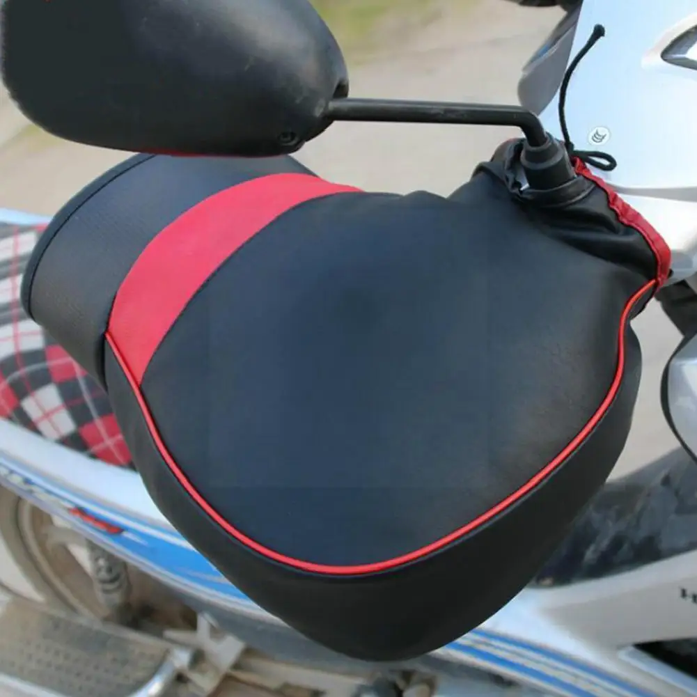 

Motorcycle Electric Driver's Handle Leather Cold Hand Wind-proof Warm Handle Gloves For Winter Gloves Motorbike K6x6