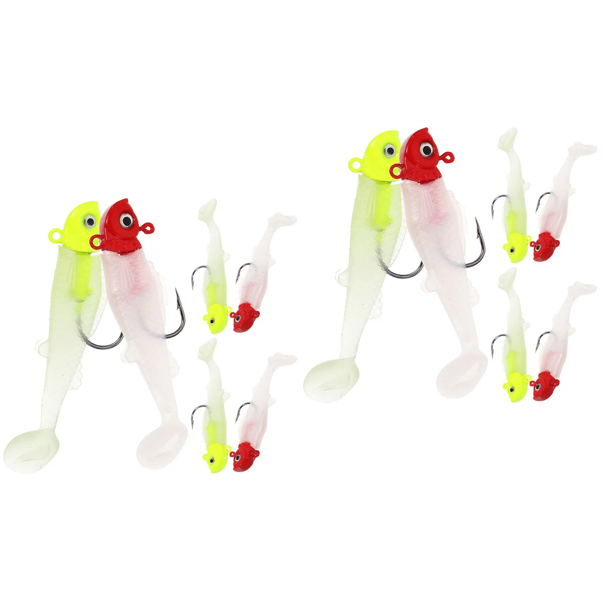 

12 Pcs Artificial Baits Reusable Lures Equipment Fake Lures for