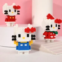 hello kitty toy small particle assembly building blocks compatible with lego children adult creativity gifts